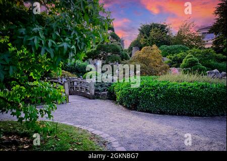 apanese Garden in Freiburg im Breisgau Germany Stock Photo