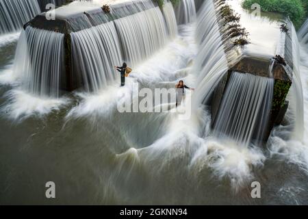 Nice damn in Dak Nong province central Vietnam Stock Photo