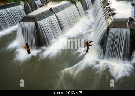 Nice damn in Dak Nong province central Vietnam Stock Photo