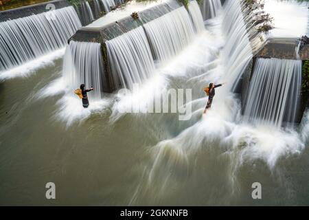 Nice damn in Dak Nong province central Vietnam Stock Photo