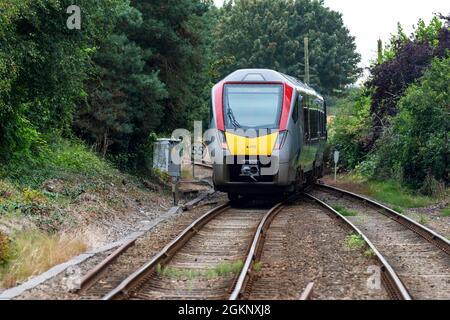 Stadler class 755 Flirt dual powered passenger train Stock Photo