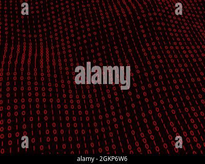 Coding one and zero display background Stock Photo