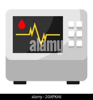 Illustration of artificial lung ventilation apparatus. Object for medicine and health. Stock Vector