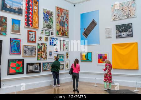 London, UK. 15th Sep, 2021. The Royal Academy (RA) Summer Exhibition 2021 co-ordinated by Yinka Shonibare RA. It explores the theme of ‘Reclaiming Magic' to celebrate the joy of creating art. It includes around 1400 works by emerging and established artists. Credit: Guy Bell/Alamy Live News Stock Photo