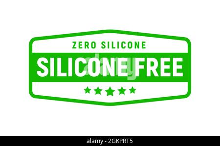 Silicone free icon sign. Vector silicone free symbol Stock Vector