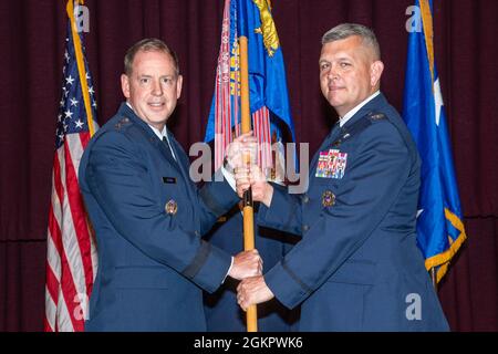 Maxwell AFB, Ala. - Lieut. Gen. James B. Hecker (left), Commander And ...