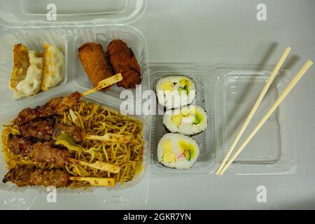 https://l450v.alamy.com/450v/2gkr7yn/sushi-yakisoba-yakitori-gyoza-and-egg-rolls-are-served-at-the-camp-schwab-single-marine-program-center-june-18-2021-on-camp-schwab-okinawa-japan-the-camp-schwab-smp-center-provided-traditional-japanese-food-to-single-marines-and-greenside-sailors-to-celebrate-international-sushi-day-which-is-held-on-the-18th-of-june-to-commemorate-the-japanese-delicacy-the-form-of-sushi-containing-fish-vegetables-rice-and-seaweed-people-enjoy-today-originates-back-to-1600-ad-during-japans-edo-period-2gkr7yn.jpg