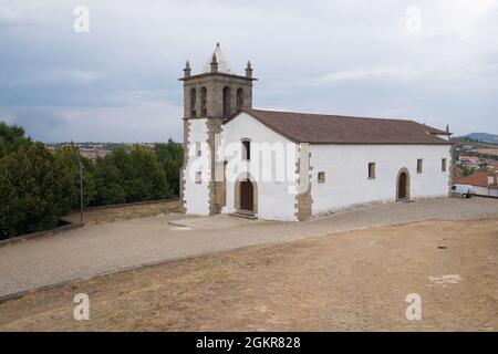Mogadouro, Portugal - August 26, 2021 : Main Church of Mogadouro, Braganca District, Portugal Stock Photo