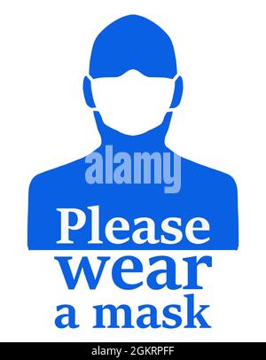 Wear a mask sign symbol vector Stock Vector Image & Art - Alamy