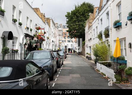 Kinnerton Street in Belgravia, Knightsbridge, London, where Ghislaine
