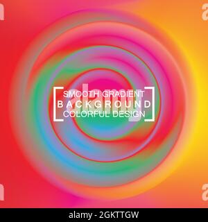 Colorful swirl smooth gradient design abstract background Stock Vector