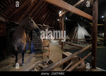 Exhibition of the props using in Hollywood movie Dances with Wolves. 1880 Town.Midland.South Dakota.USA Stock Photo