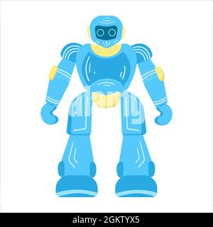 Robot kid. Cartoon style. Icon isolated on white background. Stock Vector