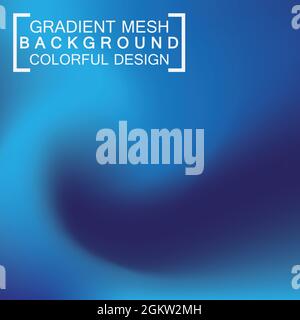 Abstract blurred holographic gradient mesh effect background Stock Vector