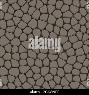 Animal skin texture pattern. Elephant crocodile snake or reptile vector skin texture print Stock Vector