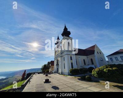 Maria Taferl basilica in Nibelungengau on a sunny day, Lower Austria Stock Photo