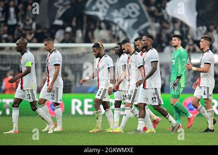 ISTANBUL, TURKEY - SEPTEMBER 15: Besiktas looking disappointed during the UEFA Champions League match between Besiktas and Borussia Dortmund at Vodafone Park on September 15, 2021 in Istanbul, Turkey (Photo by TUR/Orange Pictures) Credit: Orange Pics BV/Alamy Live News Stock Photo