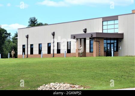 The Central Issue Facility (CIF) is shown July 12, 2021, at Fort McCoy, Wis. The facility (building 780) was built at a cost of more than $9 million. Central Issue Facility personnel began operations at the building Sept. 14, 2015. Operating out of a 62,548-square-foot facility in building 780, CIF personnel have plenty of space to store equipment and support customers. Since 2011, the Fort McCoy CIF has been issuing Reserve Soldiers their entire Organizational Clothing and Individual Equipment needs. Stock Photo