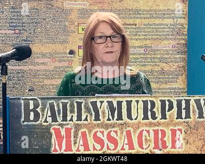 Eileen McKeown, daughter of Ballymurphy victim Joseph Corr, said she feels like she is living a nightmare after learning tissue samples from her father were retained without her family's knowledge or consent. Ten people, including a mother of 10 and a priest, were killed in the Ballymurphy area over three days in August 1971. Picture date: Wednesday September 15, 2021. Stock Photo