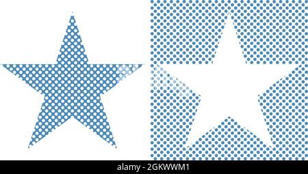 Star, star of circles, vector, computer graphic Stock Vector