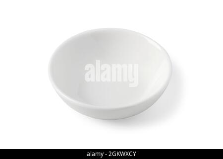 White porcelain bowl isolated on white background Stock Photo