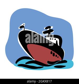 Ship illustration Stock Vector
