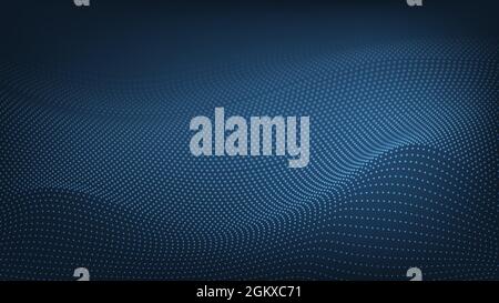 3d Halftone Pattern Abstract blue dots vector stock illustration Stock Vector
