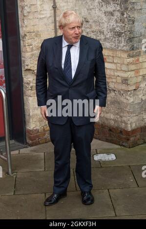 LONDON, ENGLAND - SEPTEMBER 14: Prime Minister Boris Johnson attends the Sun's Who Cares Wins Awards 2021 at The Roundhouse on September 14, 2021 in L Stock Photo