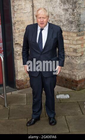 LONDON, ENGLAND - SEPTEMBER 14: Prime Minister Boris Johnson attends the Sun's Who Cares Wins Awards 2021 at The Roundhouse on September 14, 2021 in L Stock Photo