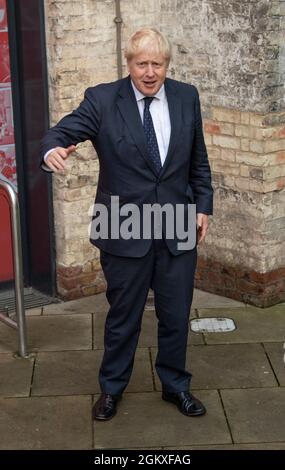 LONDON, ENGLAND - SEPTEMBER 14: Prime Minister Boris Johnson attends the Sun's Who Cares Wins Awards 2021 at The Roundhouse on September 14, 2021 in L Stock Photo