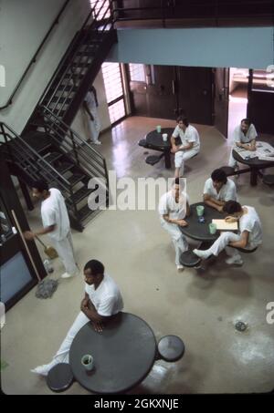 ©1991 Inmates at the Travis County Jail in Austin, Texas No releases. Stock Photo