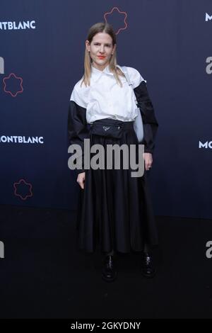 Berlin, Germany. 15th Sep, 2021. Aino Laberenz joins us for the Montblanc UltraBlack Collection Launch. Credit: Jörg Carstensen/dpa/Alamy Live News Stock Photo