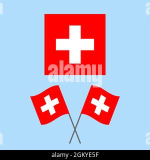 Flag of Switzerland vector stock Stock Vector