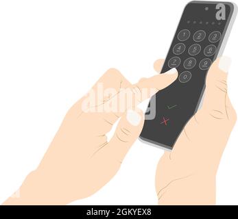 Pin code, security code, unlock, locked, unlocked, smartphone, confirm, cancel vector stock. Stock Vector