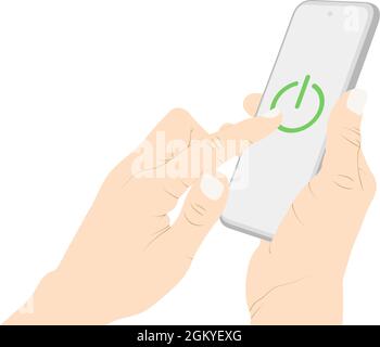 Entering a pin code on smartphone Royalty Free Vector Image