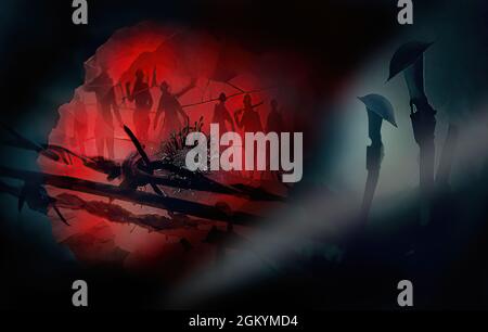 World war one collage Stock Photo