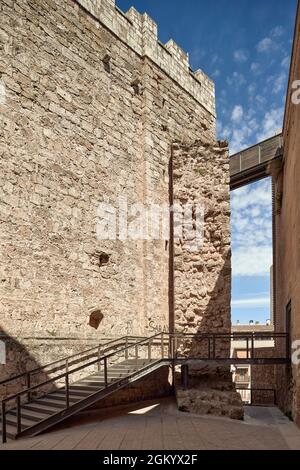 Torre del Homenaje Interpretation center of the city of Requena in the province of Valencia, Spain, Europe Stock Photo