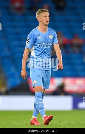 Oleksandr Zinchenko #11 of Manchester City during the game Stock