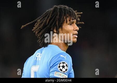 Nathan Ake #6 of Manchester City during the game Stock Photo - Alamy