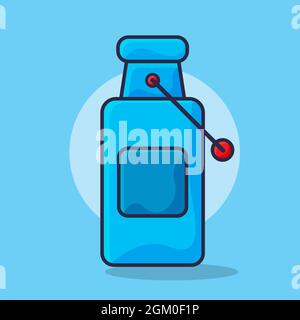 Stainless Steel Milk tank isolated cartoon vector illustration in flat style Stock Vector