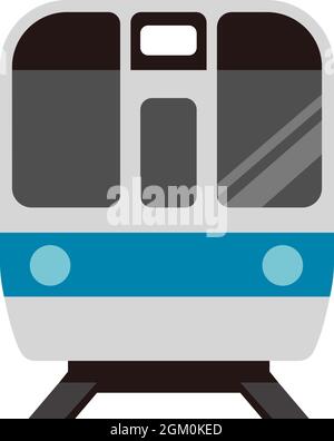 Train icon (front view) vector illustration Stock Vector