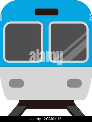 Train icon (front view) vector illustration Stock Vector