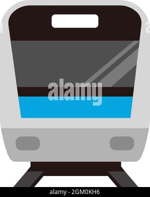 Train icon (front view) vector illustration Stock Vector