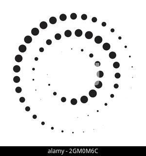 halftone circle dot vector for graphic design, logo, website, social media, mobile app, UI illustration Stock Vector
