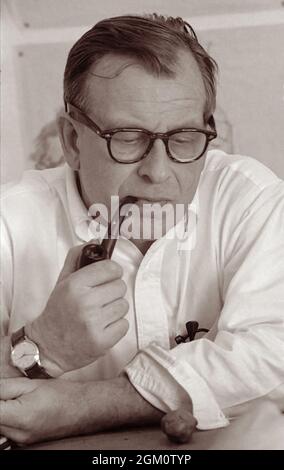 Architect Eero Saarinen (1910-1961) between 1955 and 1956. Stock Photo