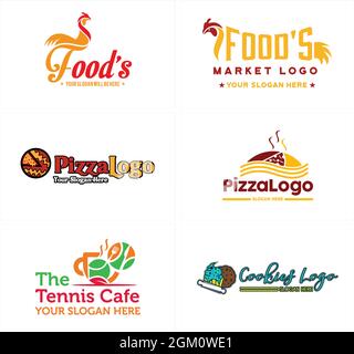 Food culinary restaurant logo design Stock Vector