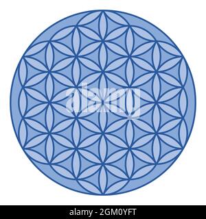 Flower of life geometric figure vector design Stock Vector