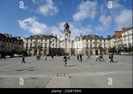 FRANCE.BRITTANY.ILE ET VILAINE (35)  RENNES.THE CITY HALL.(PICTURE NOT AVAILABLE FOR CALENDAR OR POSTCARD) Stock Photo