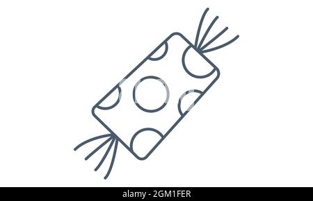 Halloween candy  icon flat style vector image Stock Vector