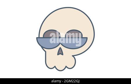 skull, vector, head, skeleton, death, halloween, bone, symbol, dead, icon, horror, face, tattoo, anatomy, design, evil, danger, scary, teeth, sign, bo Stock Vector